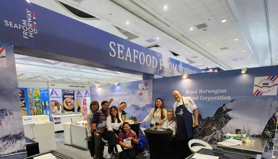 Royal Norwegian Seafood sine deltakere på fjorårets norske paviljong på World Food Expo,
