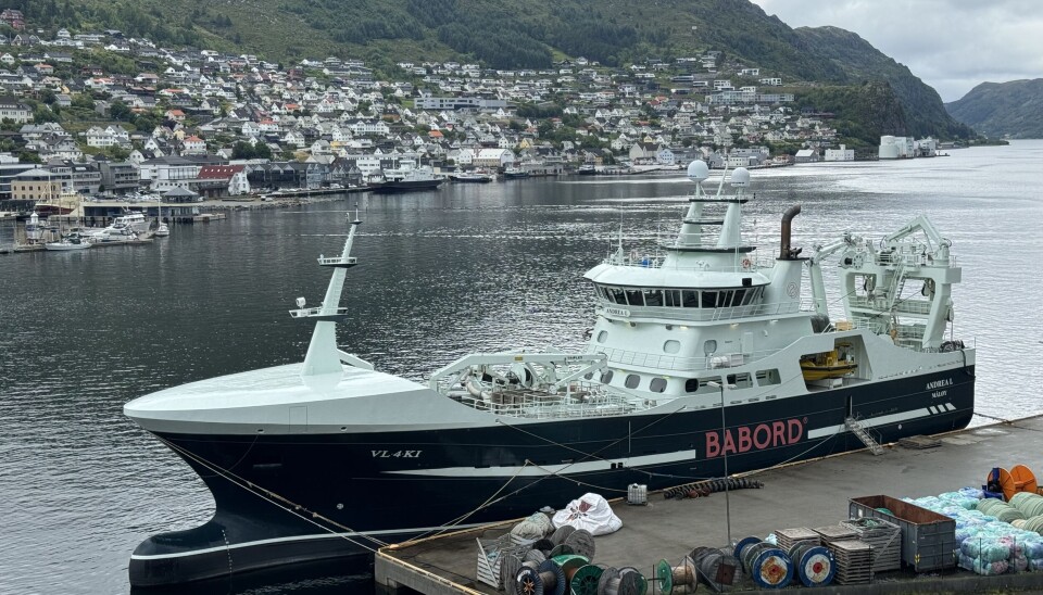 'Andrea L' ved kai i Måløy.