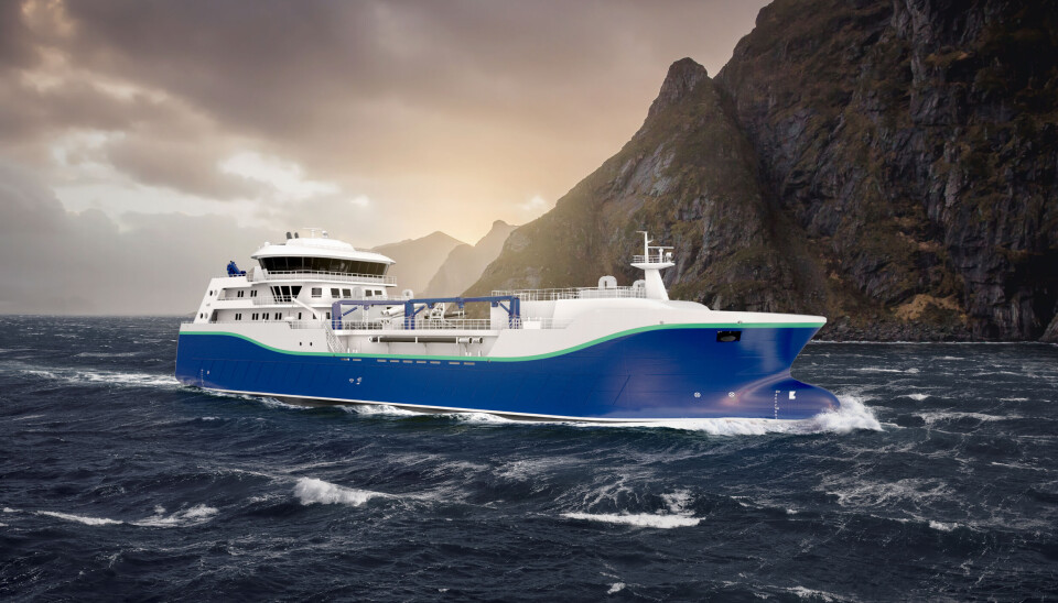 AquaShip / Interships nye brønnbåt, som skal utrustes med Brunvoll-utstyr.