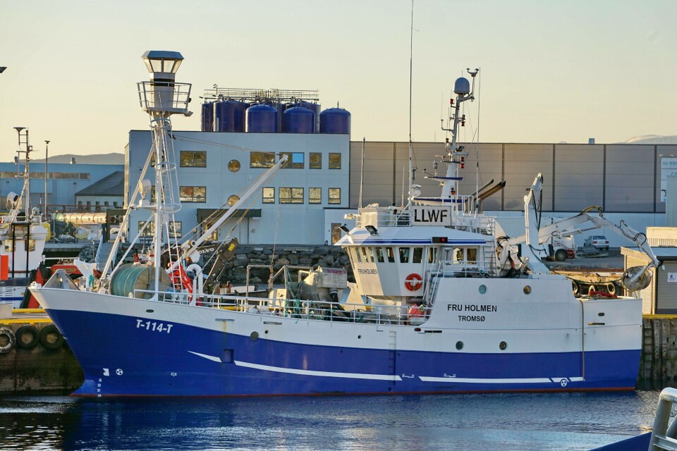 Fruholmen kom tilbake fra Barentshavet med 528 kilo snøkrabbe. Foto Geir Vinnes