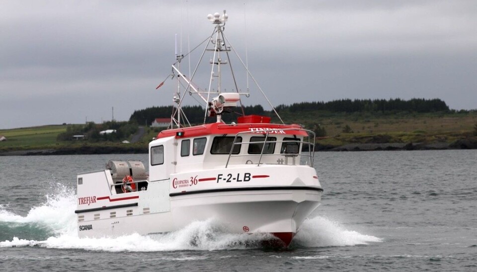 NYE TINDER er levert fra Island til Kjøllefjord, Finnmark.