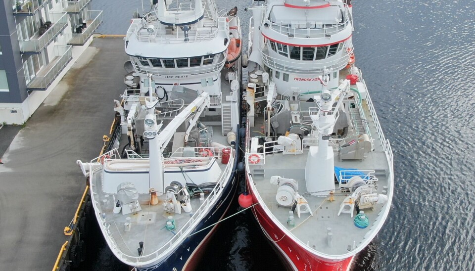 Planen til Selstad i Sørreisa var å lage en servicestasjon for reparasjon av oppdrettsposer. Så banket fiskebåtrederiet Oddvar Nes AS på døren. 'Trondskjær' og 'Lise Beate' avbildet utenfor anlegget.