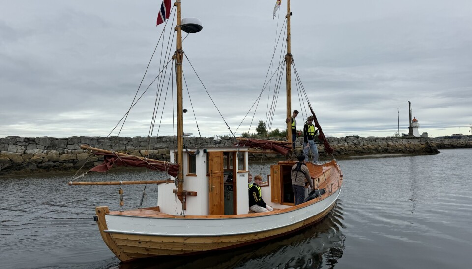 Dette er en «Børsabåt», nærmest identisk med den som ungdomsskoleelevene er med på å bygge.