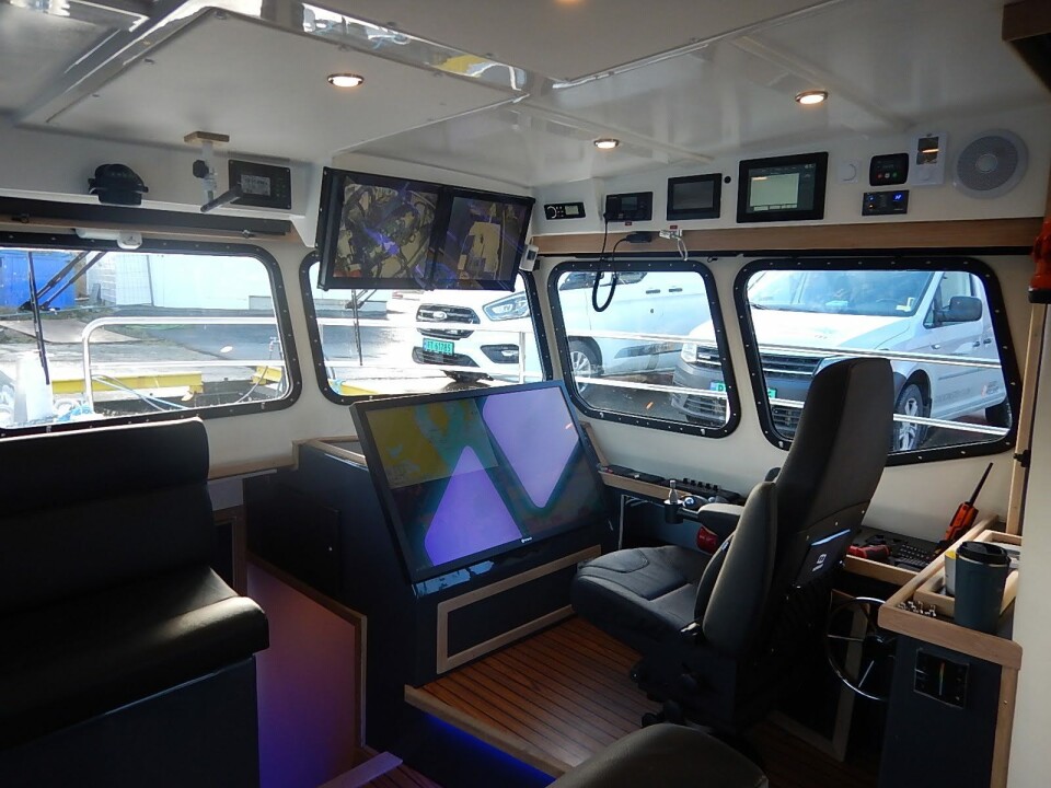 Glimt fra det velutstyrte styrehuset.