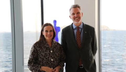 Fiskeri- og havminister Marianne Sivertsen Næss og kystdirektør Einar Vik Arset.