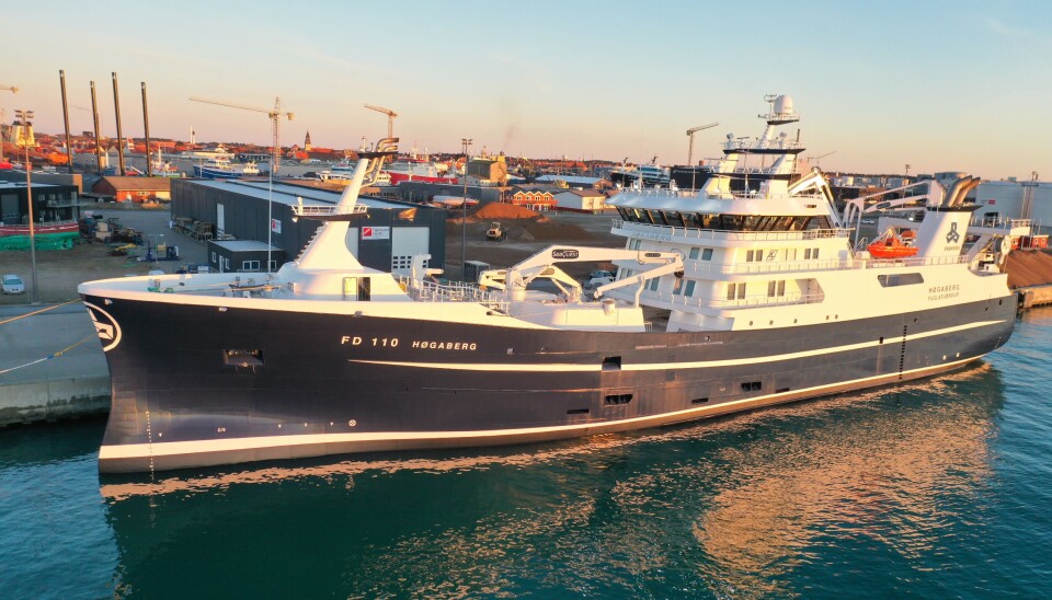 Nye 'Høgaberg' ferdigstilt og klar til levering til sine eiere på Færøyene.