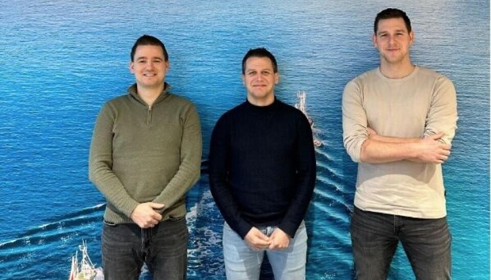 Fra venstre: Wouter De Boer, Purchase Manager – Jonas Roman, CEO – Klaas Korf, Controller, AnT Seafood.