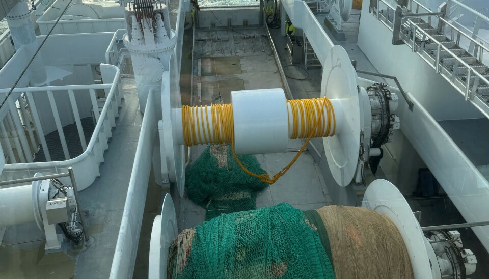 Deler av akterdekket.