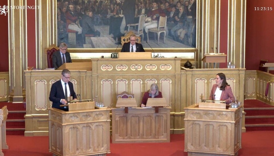 Stortingets spørretime.