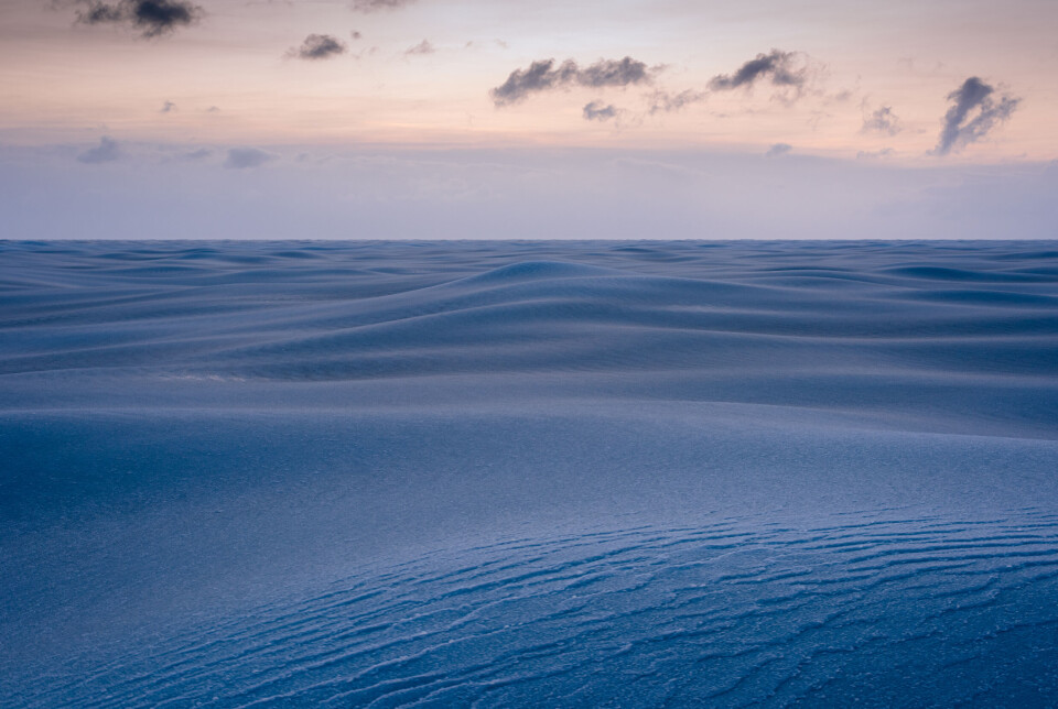 «Når havet fryser til is».