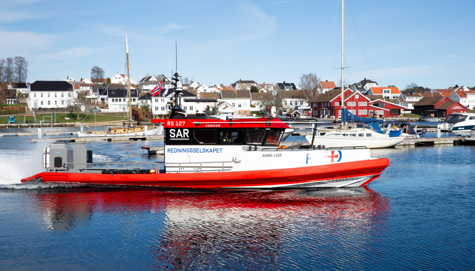 Det er enda ikke bestemt hvilken båt som får oppgraderingen. På bildet er tidligere oppgraderte «Anne-Lise». Flere av Redningsselskapets skøyter i Simrad-klassen har blitt ombygget til en mer moderne standard de siste årene. Bildet viser dåpen av RS 127 'Anne-Lise' i Lillesand 1. april i år, som er en tilsvarende ombygget redningsskøyte i Simrad-klassen.