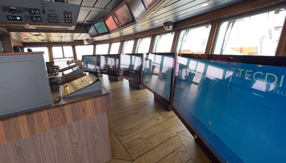 Nybygget har et gedigent og godt utstyrt styrehus.