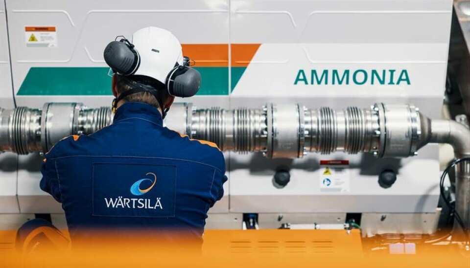 Wärtsilä’s ammoniakkmotor.