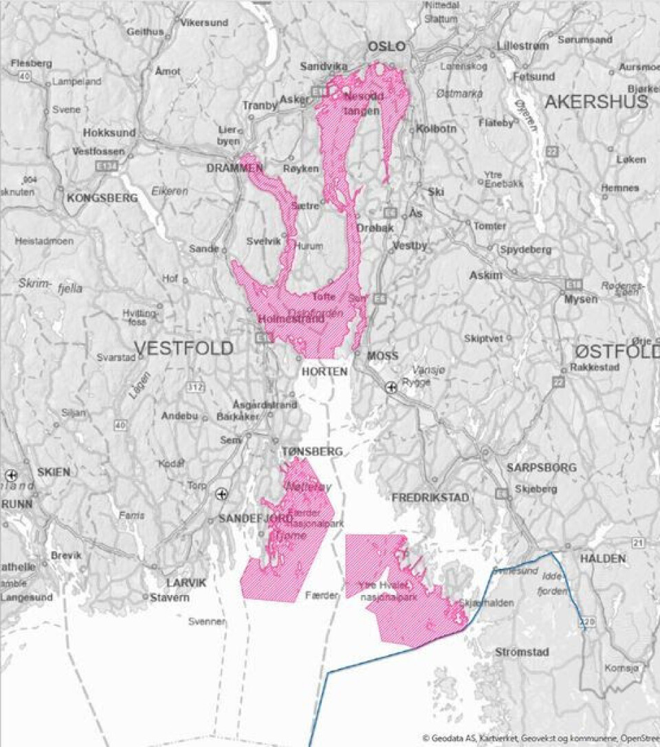 Her blir det nullfiskeområder i Oslofjorden.