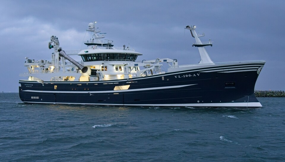 Nye «Knester» er et avansert og linjevakkert fiskefartøy på vek 75 meters lengde.