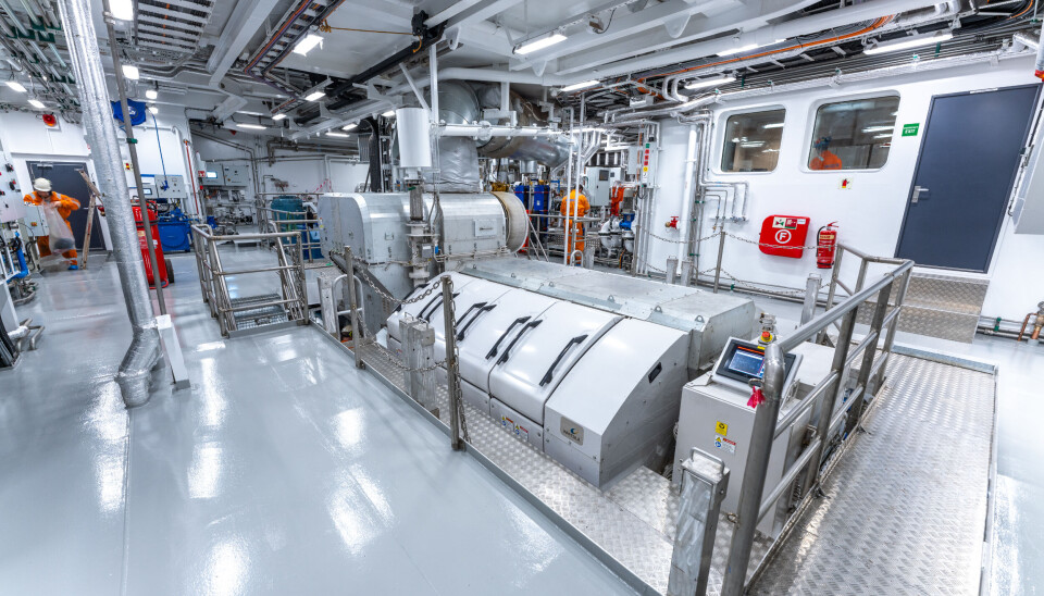 Hovedmotoren er en Wärtsilä på rundt 7.000 hk.