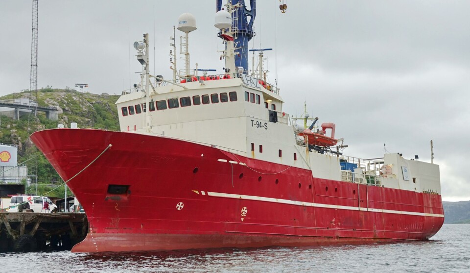 'Arctic Opilio' sliter økonomisk og har stor gjeld til grønlandske Greenland Seafood. Foto Geir Vinnes
