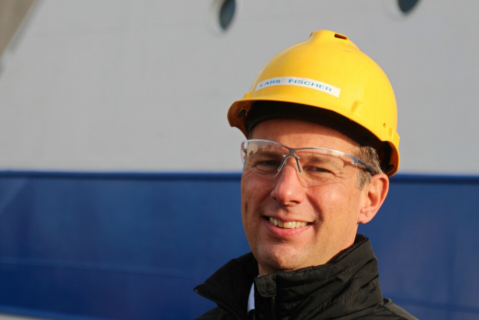 Vi er stolte over å ha nådd nok en milepæl, sier administrerende direktør Lars Fischer ved Orskov Yard. Foto: Terje Engø