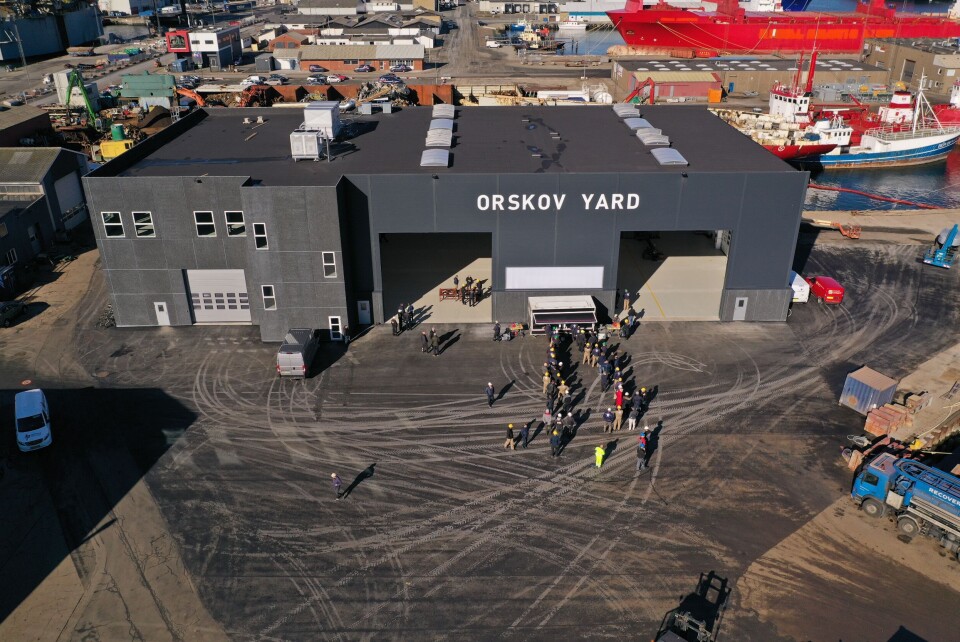 Det nye rør- og maskinverkstedet har et areal på 1600 kvadratmeter. Foto Orskov Yard