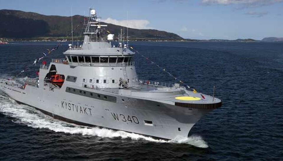 BER OM VARSOMHET: Kystvakten og Fiskeridirektoratet ber fiskerne være spesielt aktsomme under fiske sør i Nordsjøen. Bilde for illustrasjon. (Foto: Kystvakten) BER OM VARSOMHET: Kystvakten og Fiskeridirektoratet ber fiskerne være spesielt aktsomme under fiske sør i Nordsjøen. Bilde for illustrasjon. (Foto: Kystvakten)