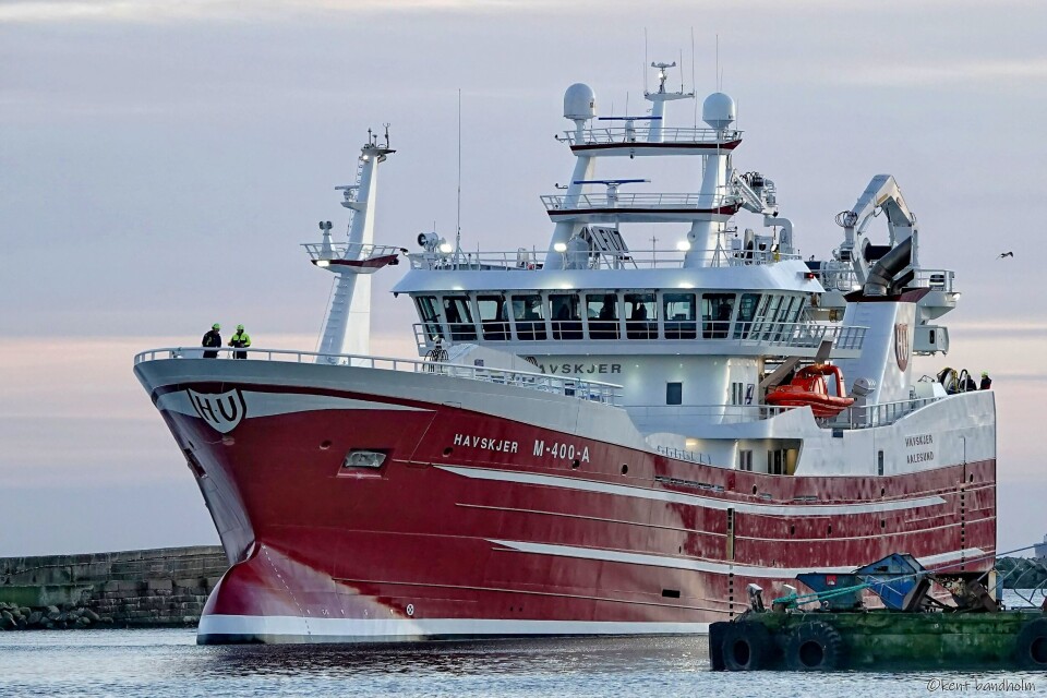 Havstål var leiefartøy for Havskjer som ble levert ett år forsinket. Derved kunne ikke Havstål brukes som leiefartøy før det har gått to år. Foto Bandholm Skibsbilder