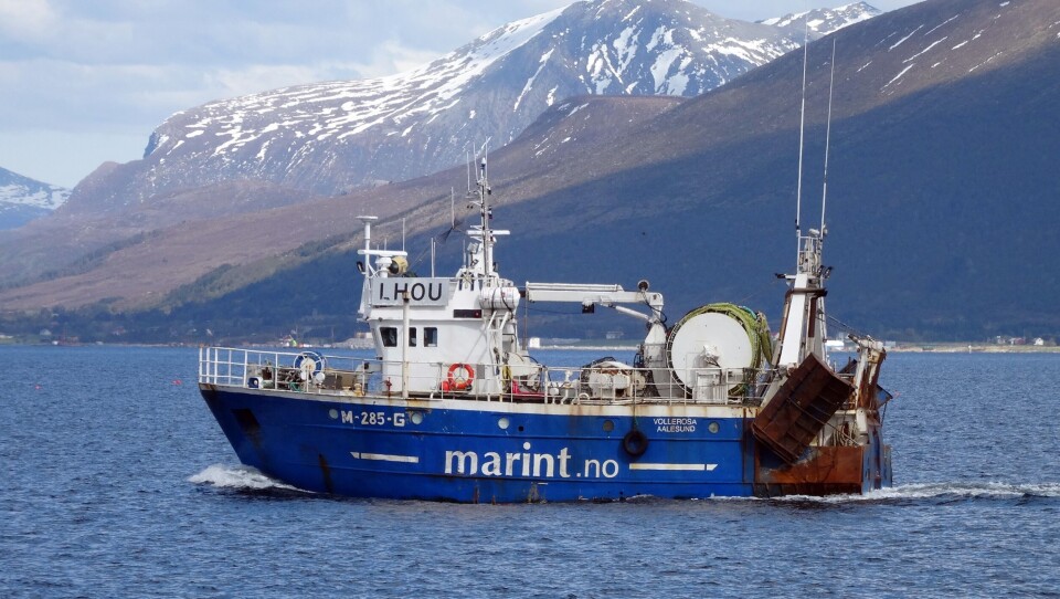 'Vollerosa' som er her avbildet blir for liten i forhold til 'Nordbas'. Derfor avslo direktoratet søknaden fra Nordnes AS. Foto: Åge Schjølberg