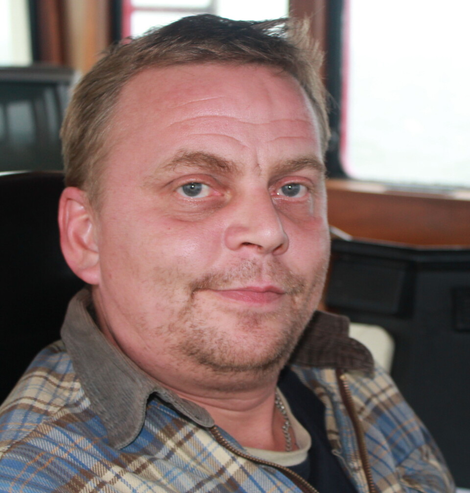 Jörgen Runehäll som er medeier og skipper på Skårholm taper nå penger på å fiske. Foto Terje Engø