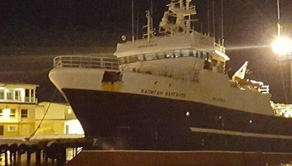 RUSSISK: Russisk tråler ved kai i Harstad. Bilde for illustrasjon. RUSSISK: Russisk tråler ved kai i Harstad. Bilde for illustrasjon.
