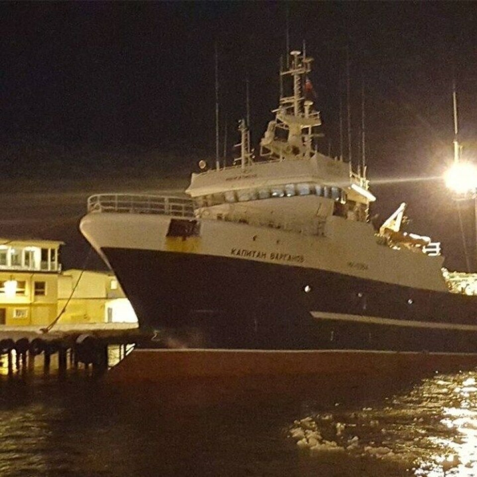Forbud mot russiske fartøy. Unntak er anløp av russiske fiskefartøy. Foto: Alf Fagerheim