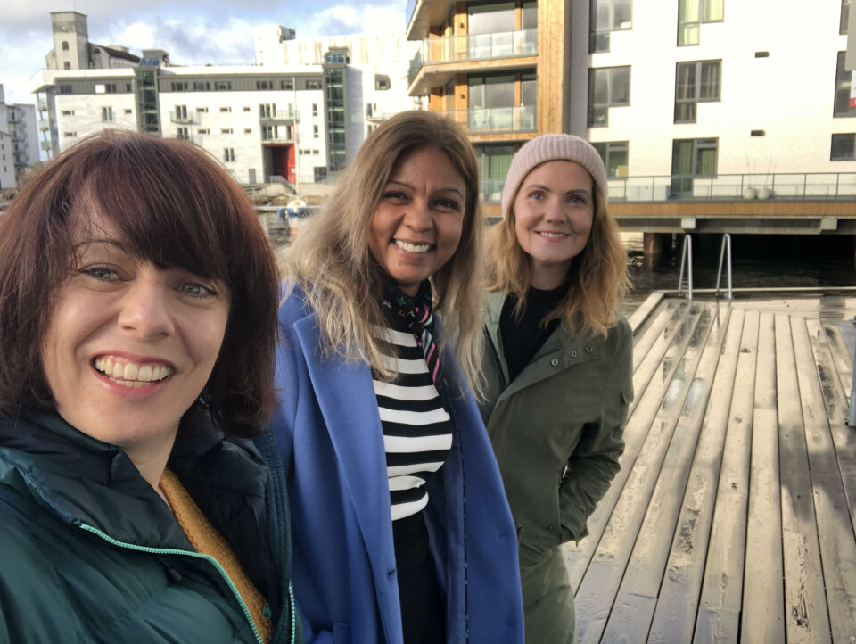 LAGER KONFERANSE: F.v. Monica Langeland, Kathleen Mathisen og Mariann Fransen arrangerer likestillingskonferanse i Bergen 29. september. Som innleder har de fått fiskeri- og havminister Bjørnar Skjæran, og Erna Solberg skal holde foredrag. (Foto: havetsverdiskapere.no) LAGER KONFERANSE: F.v. Monica Langeland, Kathleen Mathisen og Mariann Fransen arrangerer likestillingskonferanse i Bergen 29. september. Som innleder har de fått fiskeri- og havminister Bjørnar Skjæran, og Erna Solberg skal holde foredrag. (Foto: havetsverdiskapere.no)