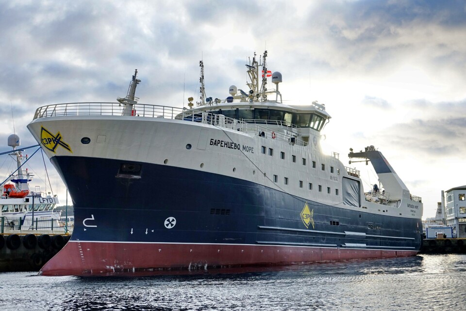 Barantsevo More er en av to helt nye 86-meter trålere designet av Skipsteknisk AS i Ålesund. Foto Geir Vinnes