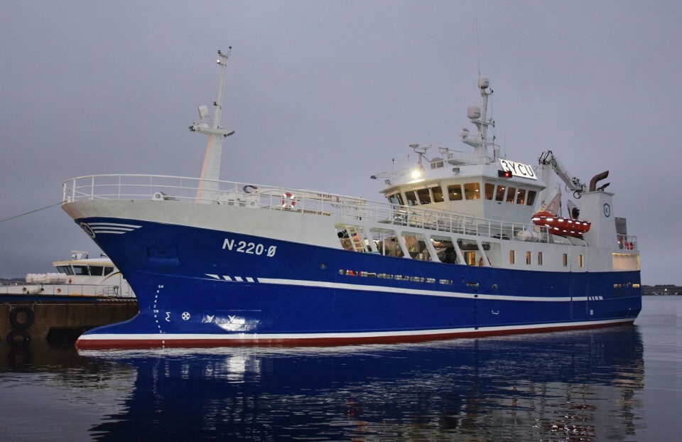 Fartøyet Leander er 36,5 meter langt, og skal i følge forskrift melde havneanløp minst to timer før ankomst. Foto Frode Adolfsen