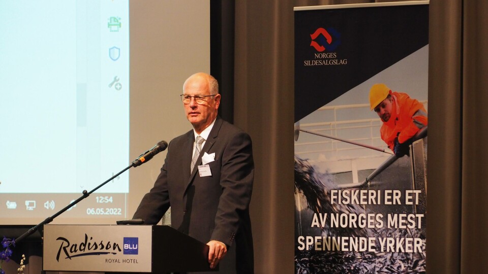 Lars Ove Stenevik ble gjenvalgt som styreleder i Norges Sildesalgslag. Foto: Roar Bjånesøy